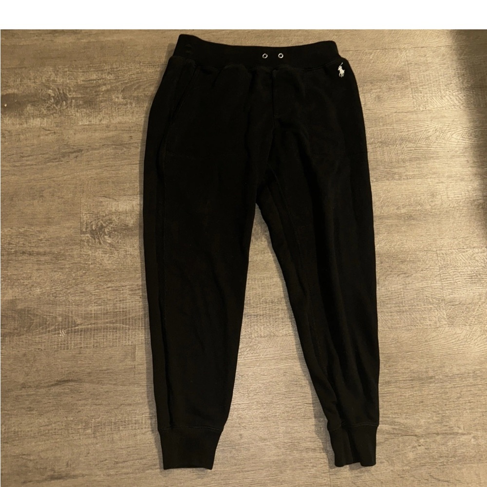 Polo Ralph Lauren Double Knit Tech Jogger Pants Black White Mens